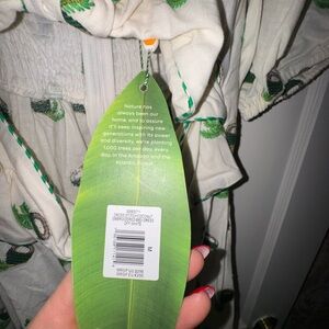 FARM Rio Crossstitch coconut embroidered midi dress